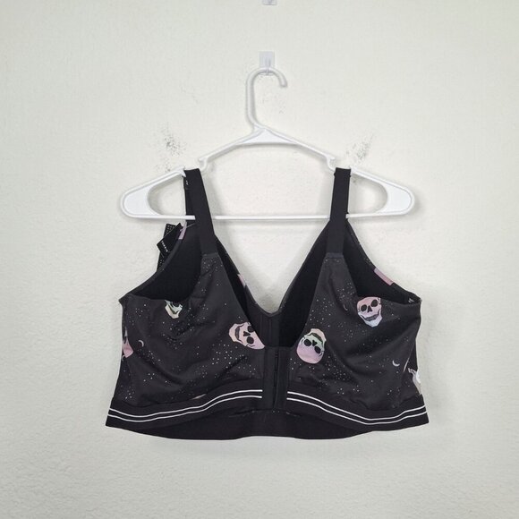 Torrid Active Skulls Sport Bra Sz 44DDD Lightly Padded Adjustable Straps Sports - Picture 5 of 16